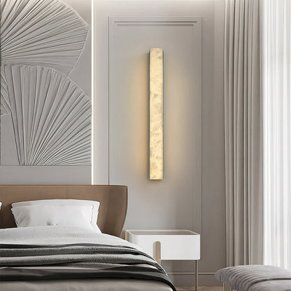 RoyaleGlow Modern Alabaster Wall Sconce - Elegant Geometric Lighting