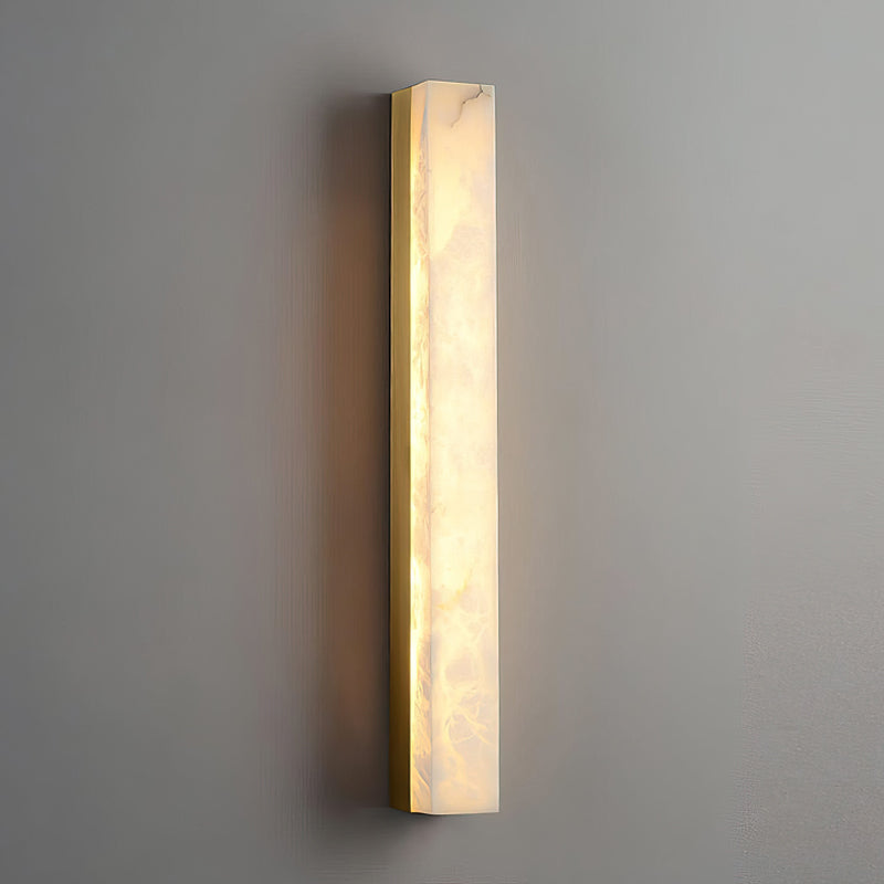 RoyaleGlow Modern Alabaster Wall Sconce - Elegant Geometric Lighting