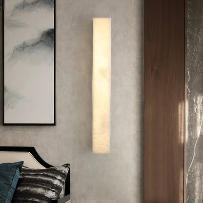 RoyaleGlow Modern Alabaster Wall Sconce - Elegant Geometric Lighting