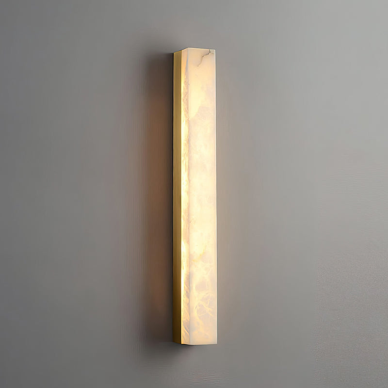 RoyaleGlow Modern Alabaster Wall Sconce - Elegant Geometric Lighting
