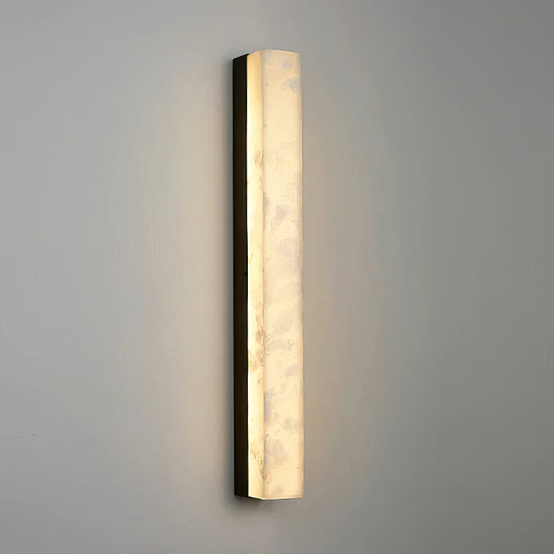 RoyaleGlow Modern Alabaster Wall Sconce - Elegant Geometric Lighting
