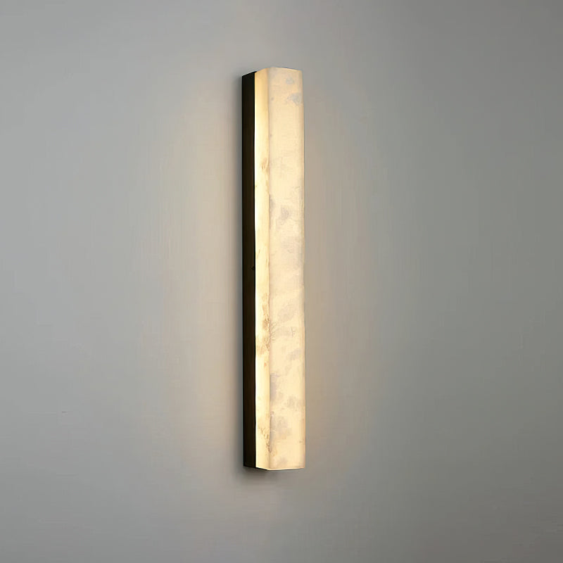 RoyaleGlow Modern Alabaster Wall Sconce - Elegant Geometric Lighting