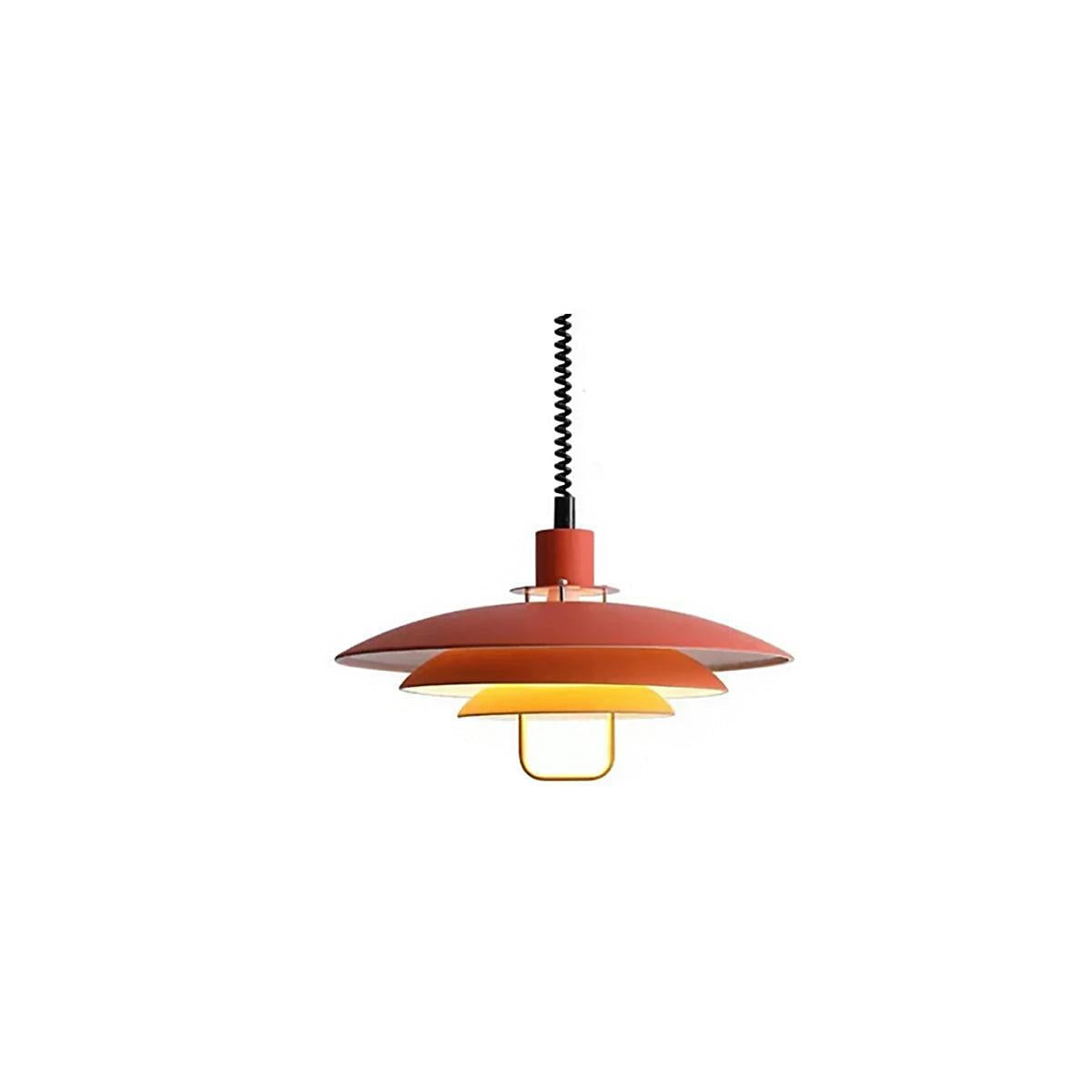 RoyaleGlow Danish Layered Pendant Light - Adjustable Height, Scandinavian Modern Ceiling Fixture-Royale Basic