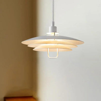RoyaleGlow Danish Layered Pendant Light - Adjustable Height, Scandinavian Modern Ceiling Fixture-Royale Basic