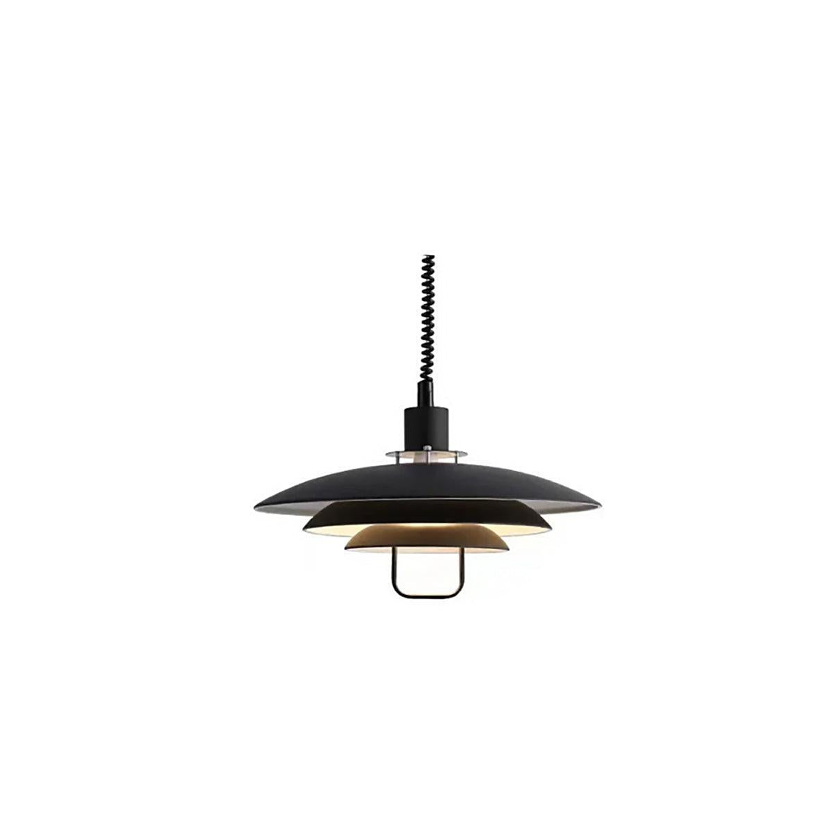 RoyaleGlow Danish Layered Pendant Light - Adjustable Height, Scandinavian Modern Ceiling Fixture-Royale Basic