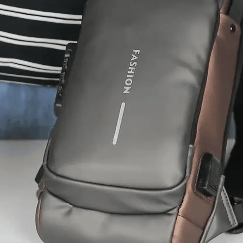 Luxora Carbon Fiber Anti-Theft Backpack with USB Charging