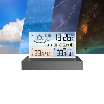 Digital Smart Table Clock Homely Dreams Compact Acrylic Alarm Clock with Temperature Display for Desk or Nightstand