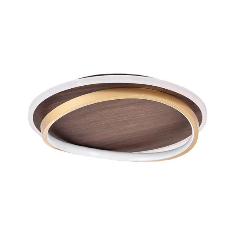 Royelux Dimmable LED Ceiling Light, Walnut Finish, Modern Minimalist, 3 CCT-Royale Basic