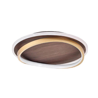 Royelux Dimmable LED Ceiling Light, Walnut Finish, Modern Minimalist, 3 CCT-Royale Basic