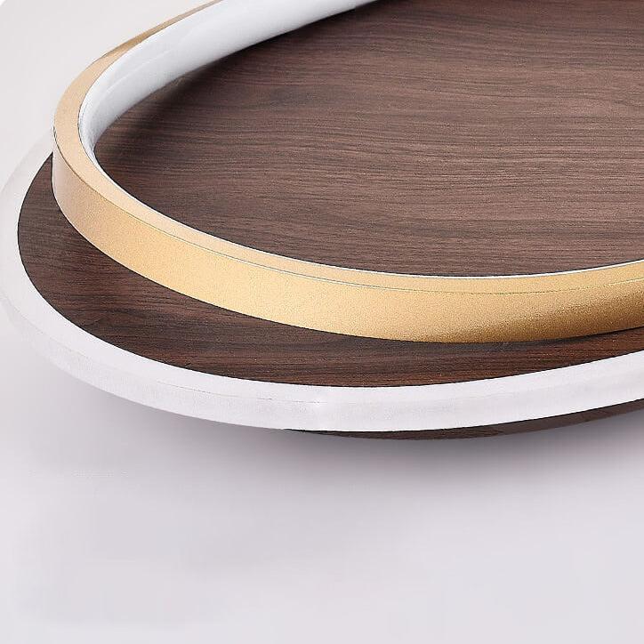 Royelux Dimmable LED Ceiling Light, Walnut Finish, Modern Minimalist, 3 CCT-Royale Basic
