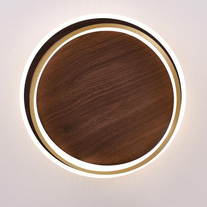 Royelux Dimmable LED Ceiling Light, Walnut Finish, Modern Minimalist, 3 CCT-Royale Basic