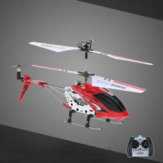 Mini remote control helicopter with gyro stabilization and durable metal frame. Features three-channel control, rechargeable battery, and crash-resistant design for smooth indoor flying. Ideal for RC enthusiasts.