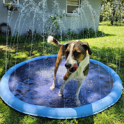 Pawellure Splash Pad for Dogs & Kids – Anti-Slip Summer Sprinkler Mat for Outdoor Fun