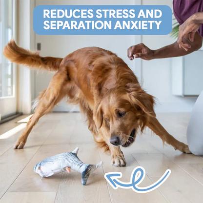 Pawelux Interactive Dancing Fish Toy – Realistic Flopping Motion for Dogs