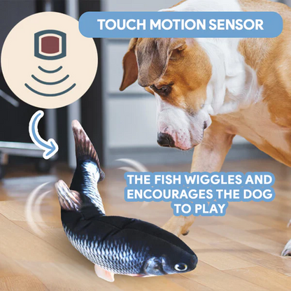 Pawelux Interactive Dancing Fish Toy – Realistic Flopping Motion for Dogs