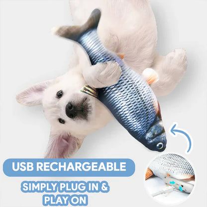 Pawelux Interactive Dancing Fish Toy – Realistic Flopping Motion for Dogs