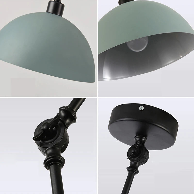 Dome Pendant Metal Folding Fixture Ceiling Wall Light 13