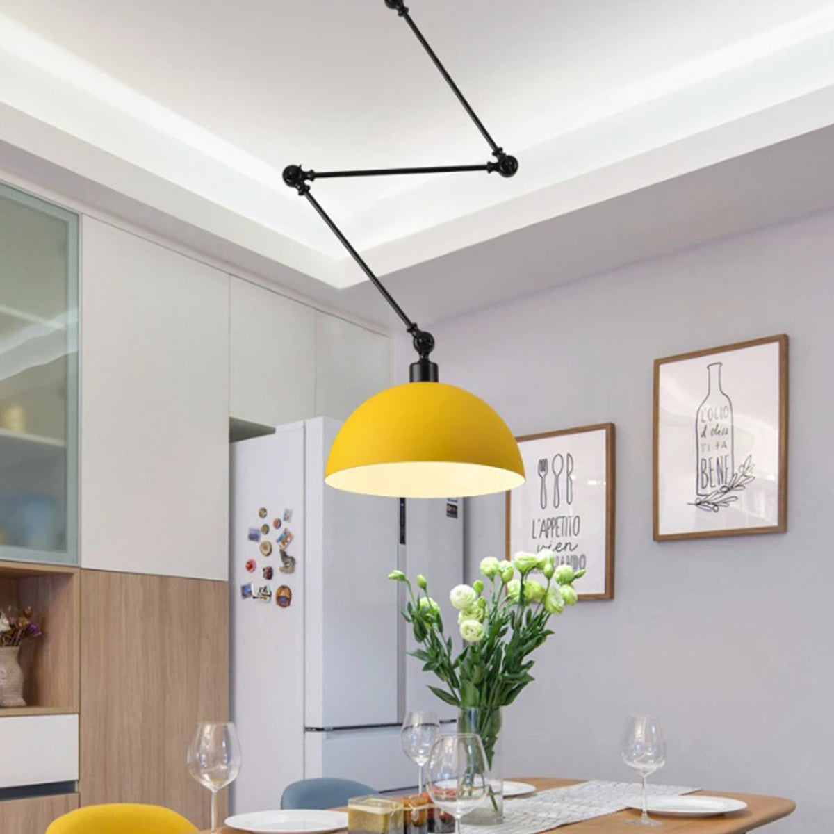 Dome Pendant Metal Folding Fixture Ceiling Wall Light 6