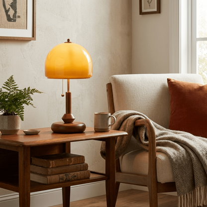 Dome Wooden Table Lamp 1
