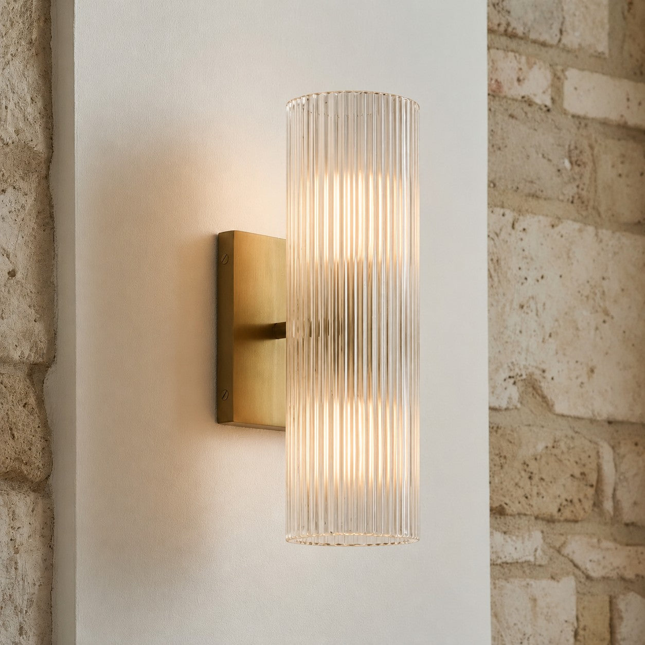 Doran Modern Elegant Alabaster Tube Sconce 10