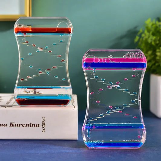 Royallure Colorful Floating Liquid Hourglass – Mesmerizing Timer & Unique Gift