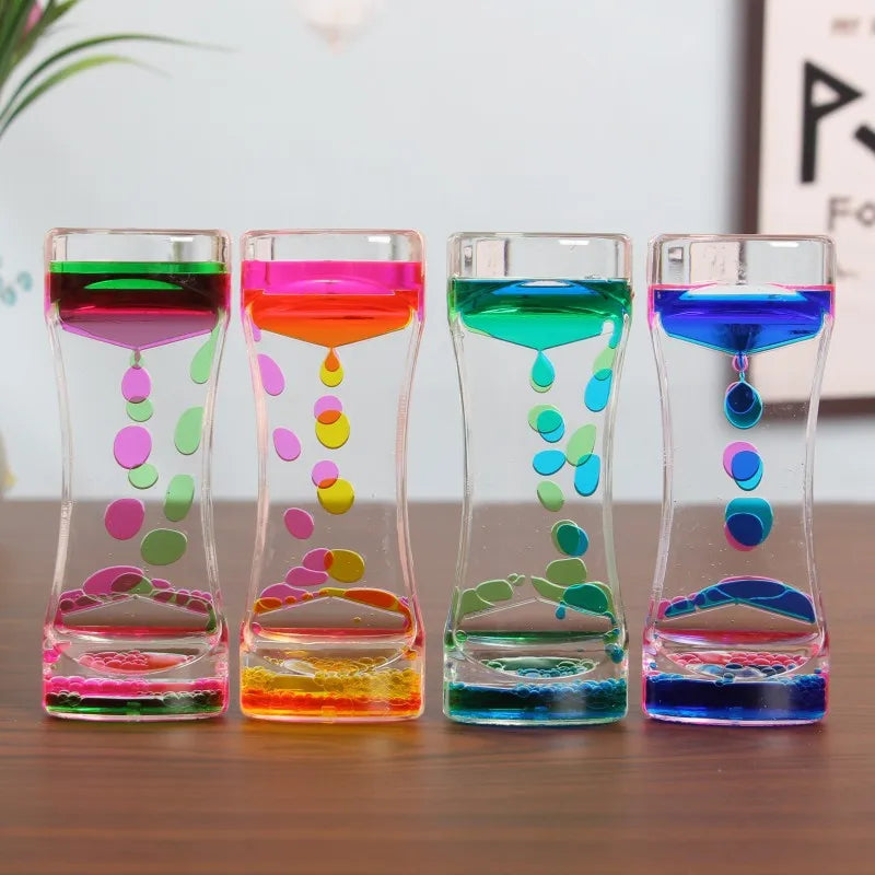 Royallure Colorful Floating Liquid Hourglass – Mesmerizing Timer & Unique Gift