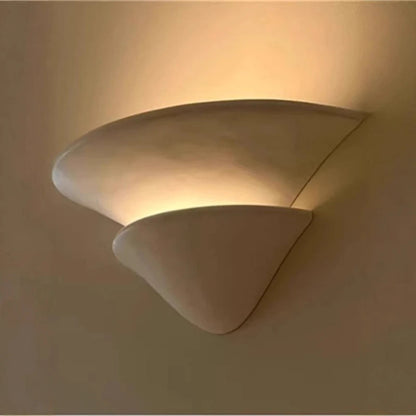 Double Layer White Gypsum Wall Lamp 3