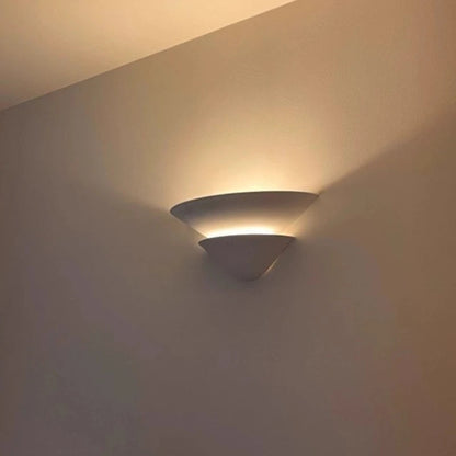 Double Layer White Gypsum Wall Lamp 4