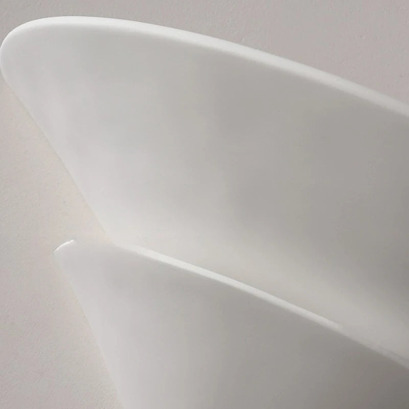 Double Layer White Gypsum Wall Lamp 5