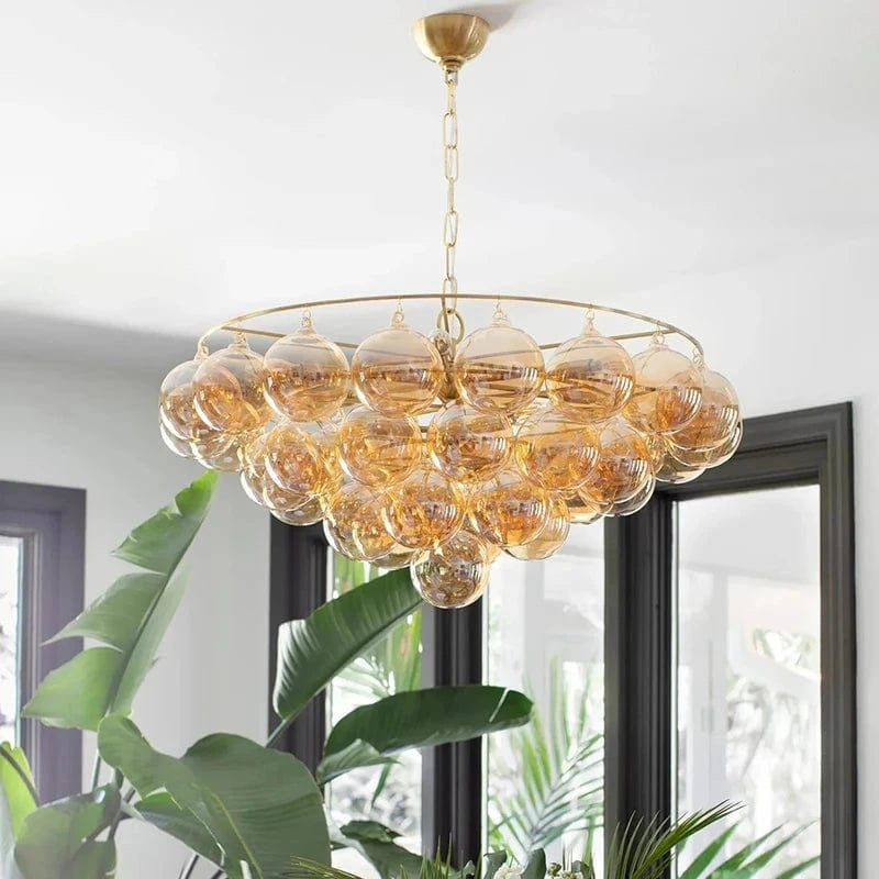 Dove Glass Bubble Light Fixture 0
