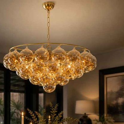 Dove Glass Bubble Light Fixture 2