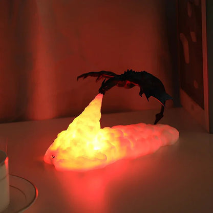 LuxRoyale Dragon Light Night Lamp 3D Printed Fantasy Glow