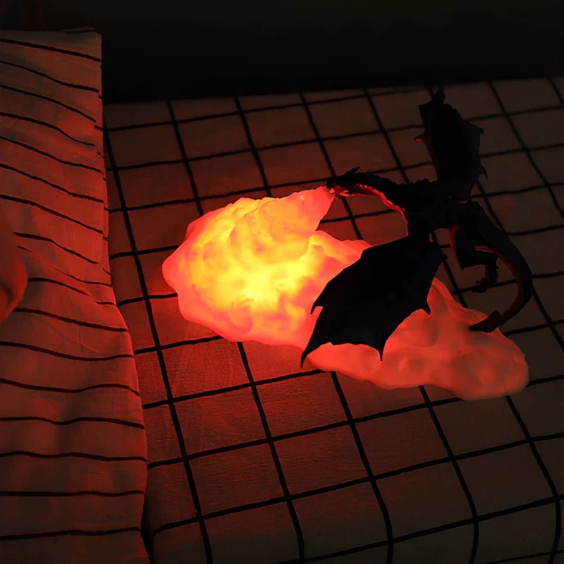 LuxRoyale Dragon Light Night Lamp 3D Printed Fantasy Glow