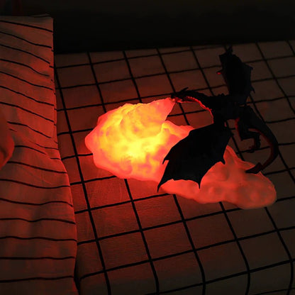 LuxRoyale Dragon Light Night Lamp 3D Printed Fantasy Glow