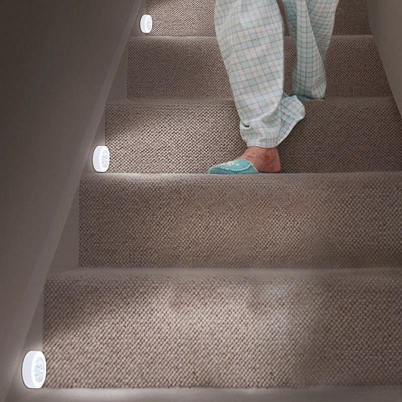 Super Bright LED Motion Sensor Lights – Battery-Powered Stick-On Night Lamps with PIR Sensor for Hallways & Closets