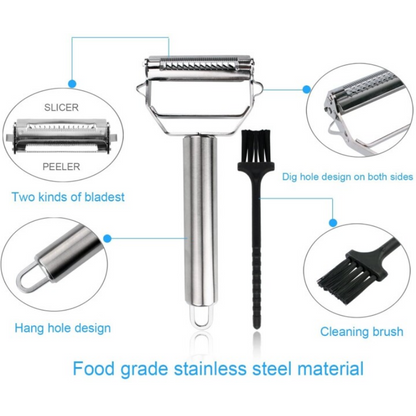Rayvia Ultra-Sharp Stainless Steel Multifunction Vegetable Peeler
