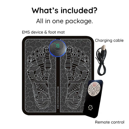 Luxora EMS Acupoints Massage Foot Mat for Pain Relief
