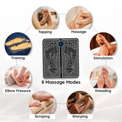 Luxora EMS Acupoints Massage Foot Mat for Pain Relief