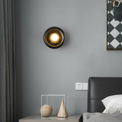 RoyaleGlow Eclipse Natural Alabaster Wall Sconce - Modern LED Lighting