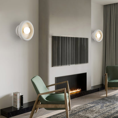 RoyaleGlow Eclipse Natural Alabaster Wall Sconce - Modern LED Lighting