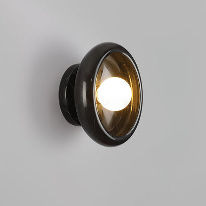 RoyaleGlow Eclipse Natural Alabaster Wall Sconce - Modern LED Lighting