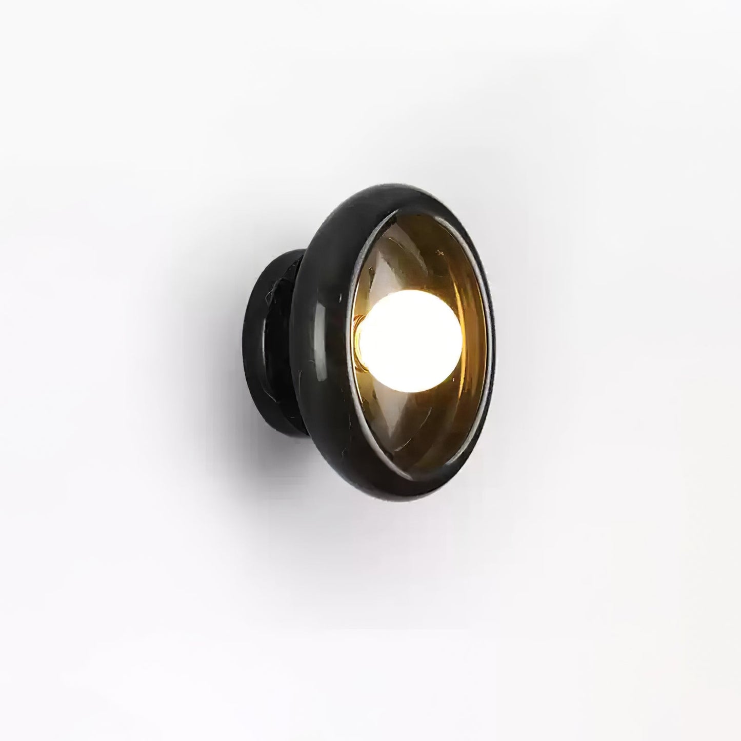 RoyaleGlow Eclipse Natural Alabaster Wall Sconce - Modern LED Lighting