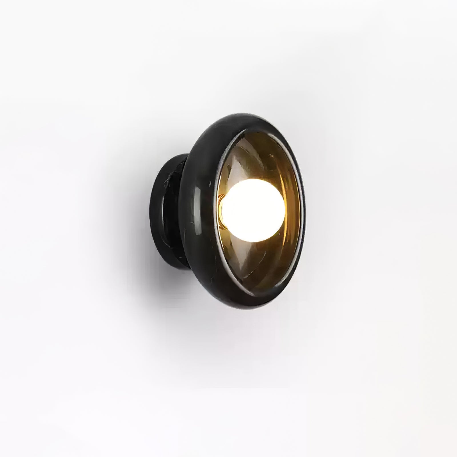 RoyaleGlow Eclipse Natural Alabaster Wall Sconce - Modern LED Lighting