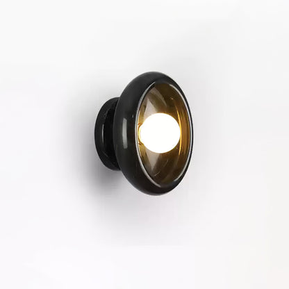 RoyaleGlow Eclipse Natural Alabaster Wall Sconce - Modern LED Lighting