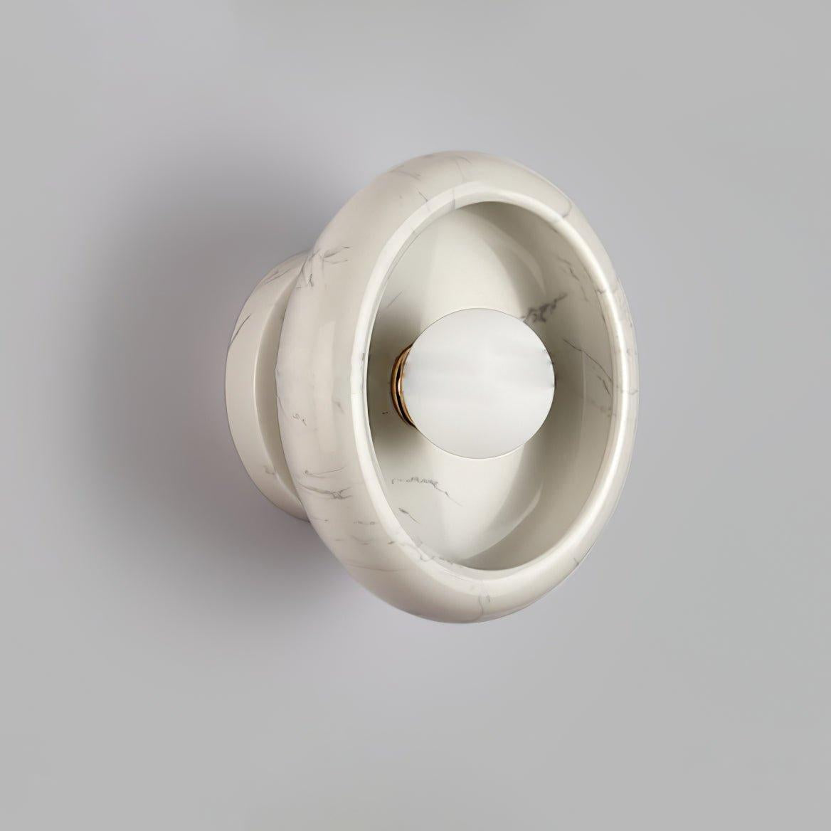 RoyaleGlow Eclipse Natural Alabaster Wall Sconce - Modern LED Lighting