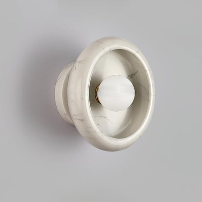 RoyaleGlow Eclipse Natural Alabaster Wall Sconce - Modern LED Lighting
