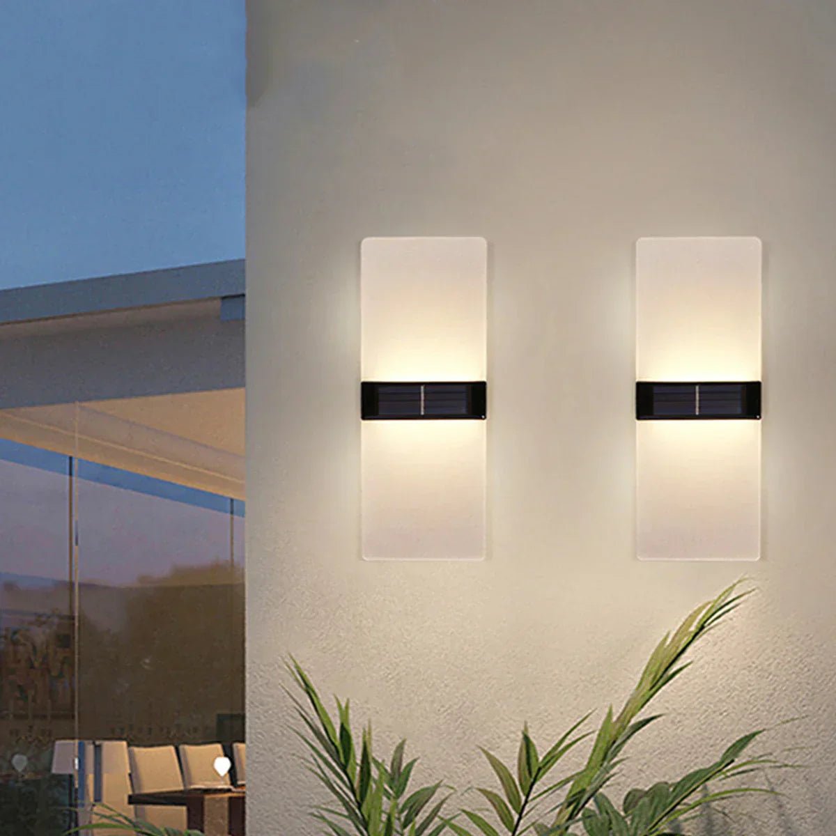 EcoBeam Acrylic Solar Wall Lamp 2