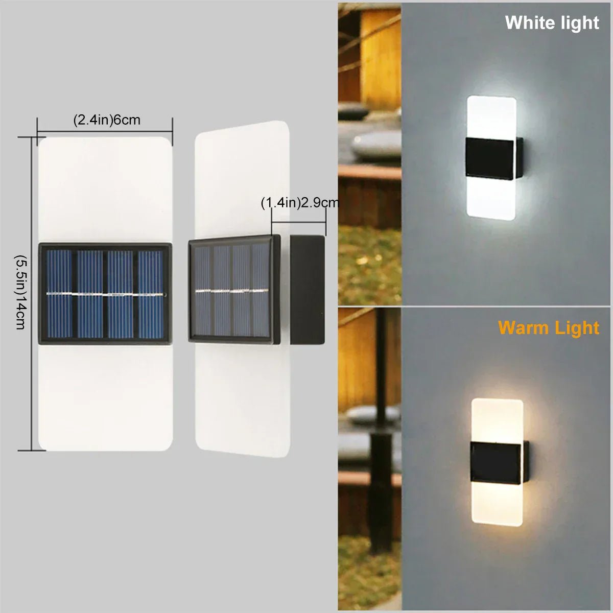 EcoBeam Acrylic Solar Wall Lamp 4