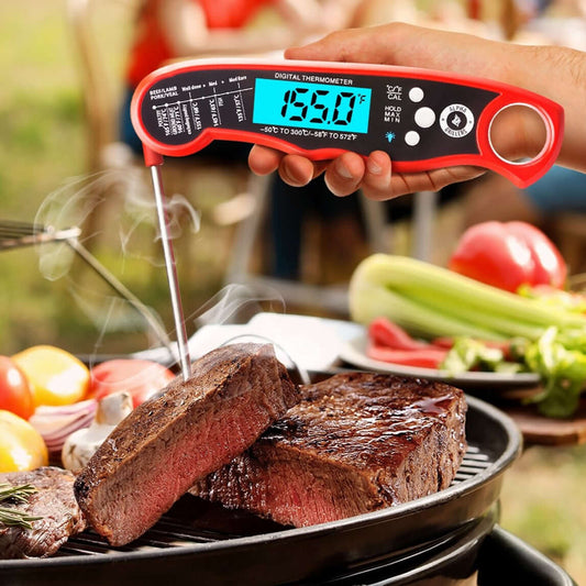 Royallure Digital Meat Thermometer with Backlit Display – Fast Accurate Food Thermometer for BBQ, Baking, and Frying 0