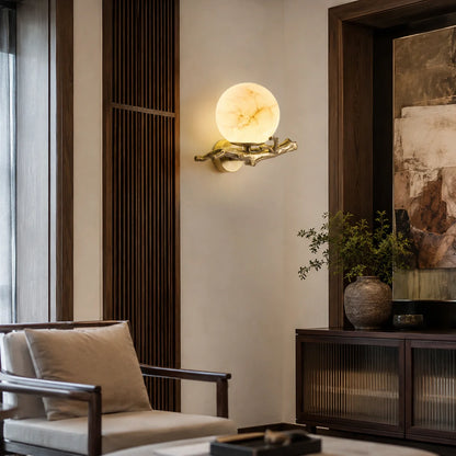 Elarvune Alabaster Branch Wall Lamp 3